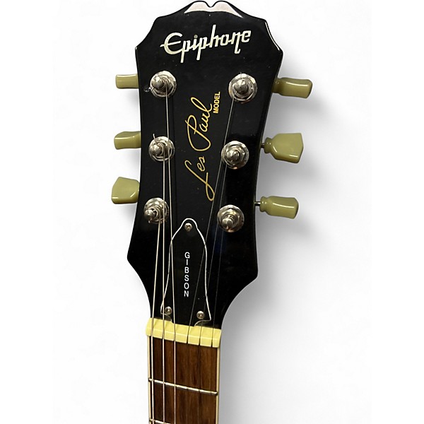 Used Epiphone Les Paul Traditional Pro IV Black Solid Body Electric Guitar