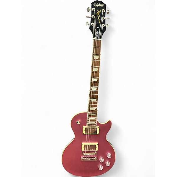 Used 2020 Epiphone Les Paul Muse Pink Solid Body Electric Guitar