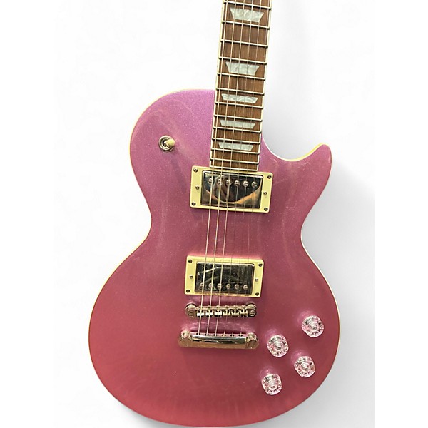 Used 2020 Epiphone Les Paul Muse Pink Solid Body Electric Guitar