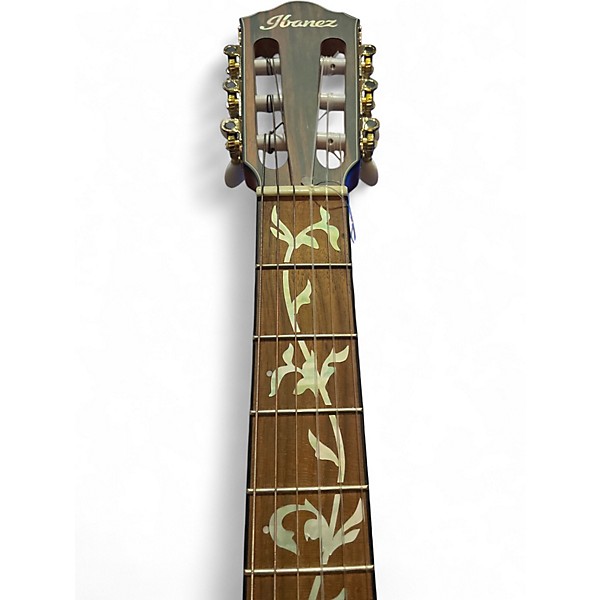 Used Ibanez FRH10n Alpine White Acoustic Electric Guitar