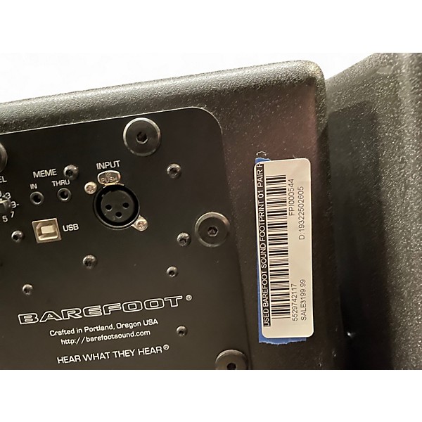 Used Barefoot Sound FOOTPRINT 01 PAIR Powered Monitor