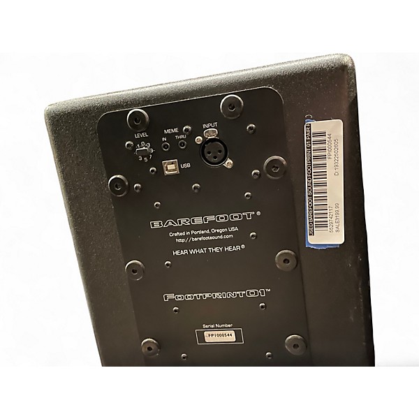 Used Barefoot Sound FOOTPRINT 01 PAIR Powered Monitor