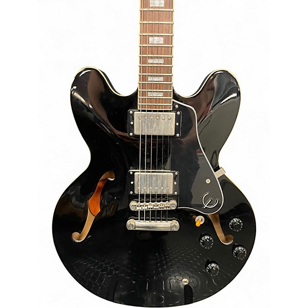 Used Epiphone ES-335 PRO Ebony Hollow Body Electric Guitar