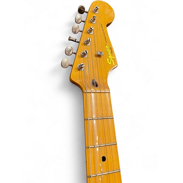 Used 2017 Squier Classic Vibe 1950S Stratocaster 2 Tone Sunburst Solid Body Electric Guitar