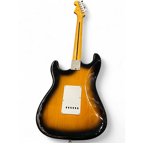 Used 2017 Squier Classic Vibe 1950S Stratocaster 2 Tone Sunburst Solid Body Electric Guitar