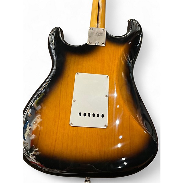 Used 2017 Squier Classic Vibe 1950S Stratocaster 2 Tone Sunburst Solid Body Electric Guitar