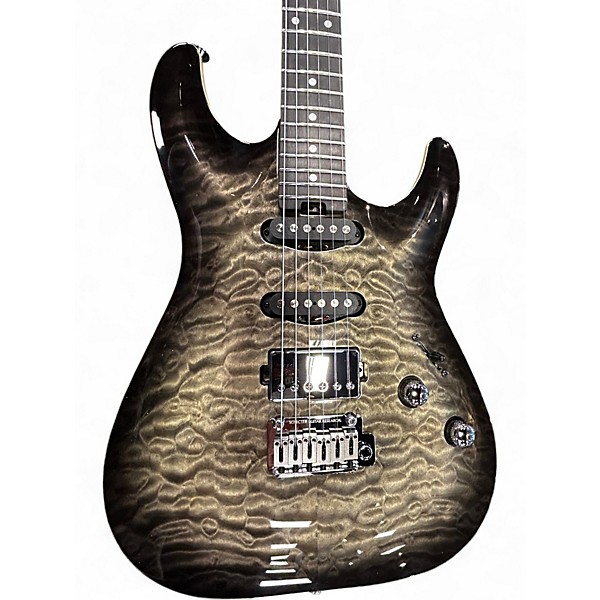Used Schecter Guitar Research California Classic charcoal burst Solid Body Electric Guitar