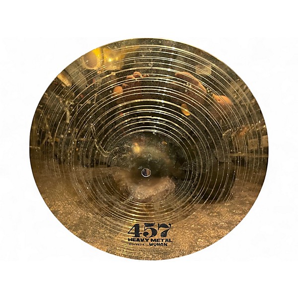 Used Wuhan Cymbals & Gongs 14in 457 Heavy Metal Hi Hat Pair Cymbal