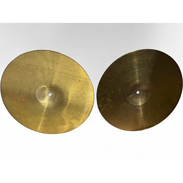 Used Wuhan Cymbals & Gongs 14in 457 Heavy Metal Hi Hat Pair Cymbal