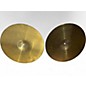 Used Wuhan Cymbals & Gongs 14in 457 Heavy Metal Hi Hat Pair Cymbal
