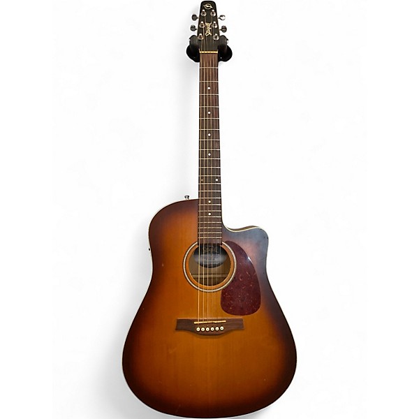 Used Seagull Entourage Rustic Cutaway Tobacco Sunburst Acoustic Electric Guitar