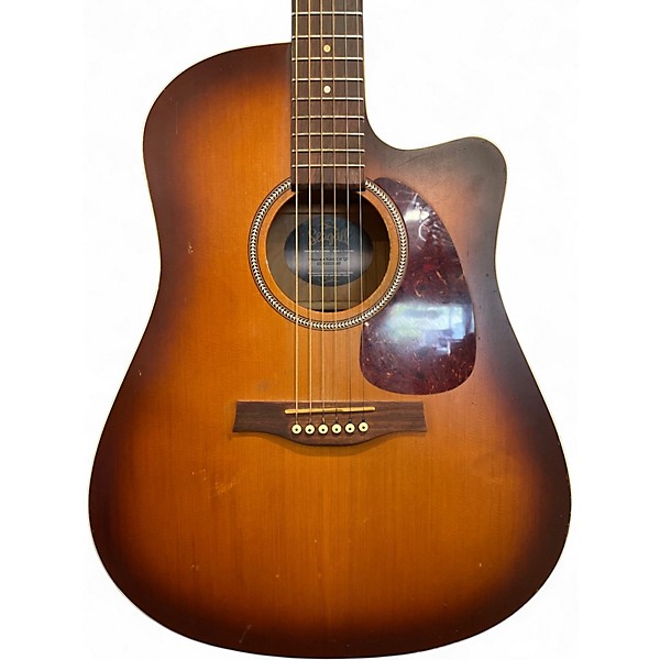 Used Seagull Entourage Rustic Cutaway Tobacco Sunburst Acoustic Electric Guitar