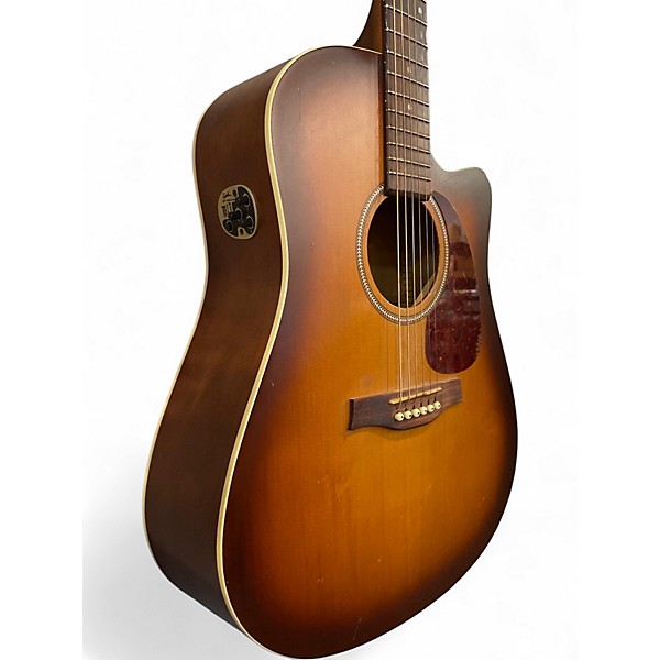 Used Seagull Entourage Rustic Cutaway Tobacco Sunburst Acoustic Electric Guitar
