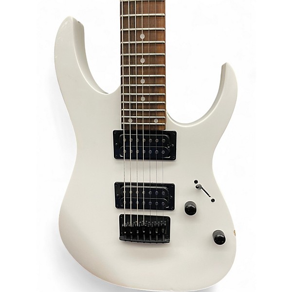 Used Ibanez  GRG7221 7 STRING White Solid Body Electric Guitar