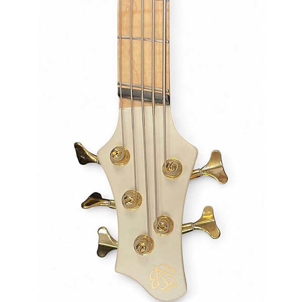 Used Ibanez BTB605MLM Pearl White Matte Electric Bass Guitar