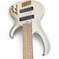 Used Ibanez BTB605MLM Pearl White Matte Electric Bass Guitar