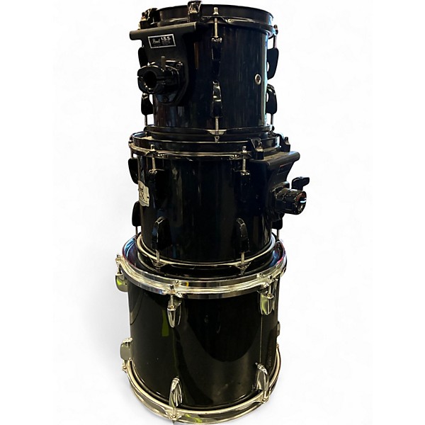 Used Pearl 3 Piece Export Black Drum Kit