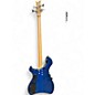 Used Harley Benton 4 String Bass Trans Blue Electric Bass Guitar