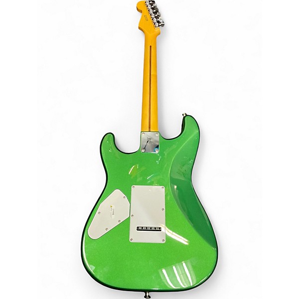 Used 2023 Fender Aerodyne Stratocaster Speed Green Solid Body Electric Guitar