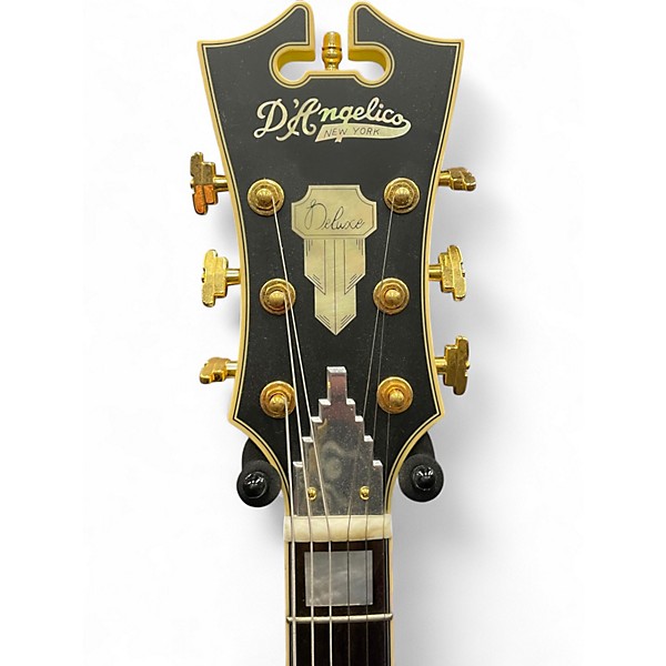 Used D'Angelico EX-DH Yellow Hollow Body Electric Guitar