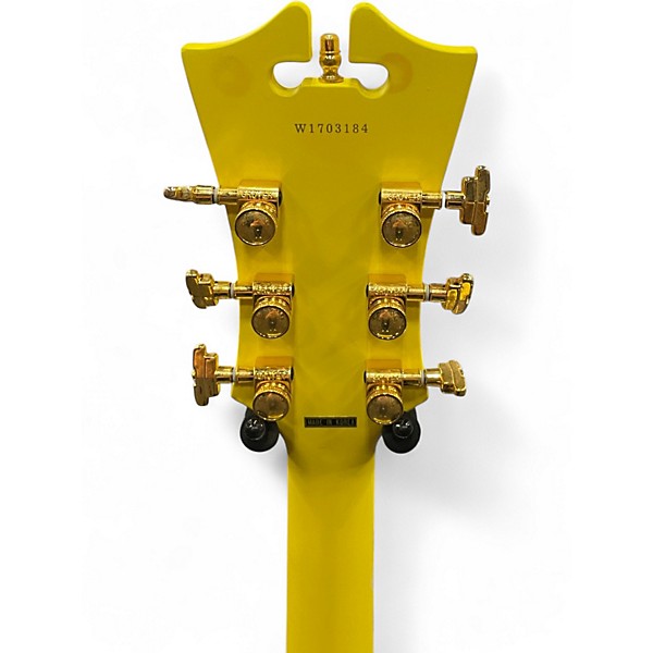 Used D'Angelico EX-DH Yellow Hollow Body Electric Guitar