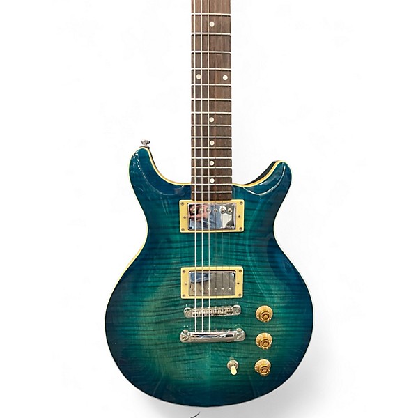 Used Hamer XT Series Sunburst A/T Blue Burst Solid Body Electric Guitar