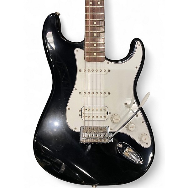 Used Fender Standard Stratocaster BLACK Solid Body Electric Guitar