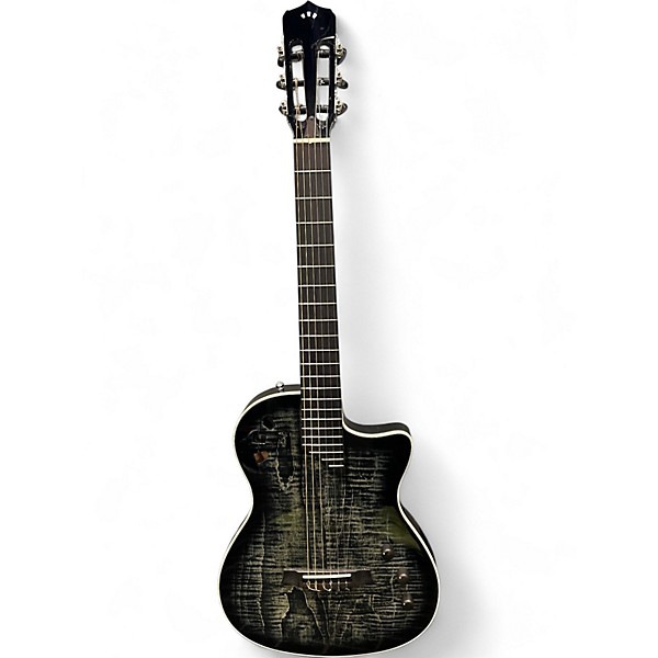 Used Cordoba Stage Nylon-String Electric Guitar Black Burst Classical Acoustic Electric Guitar