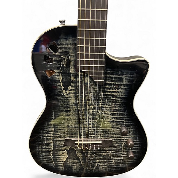 Used Cordoba Stage Nylon-String Electric Guitar Black Burst Classical Acoustic Electric Guitar