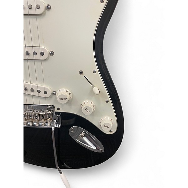 Used Fender American Standard Stratocaster Black Solid Body Electric Guitar