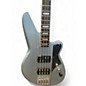 Used Reverend thundergun Metallic Silver Electric Bass Guitar