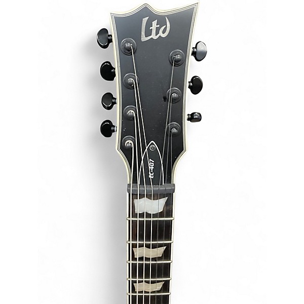 Used ESP LTD EC407 Satin Black Solid Body Electric Guitar