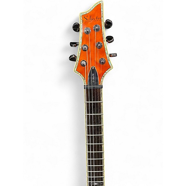 Used Schecter Guitar Research C1 ELITE Amber Solid Body Electric Guitar