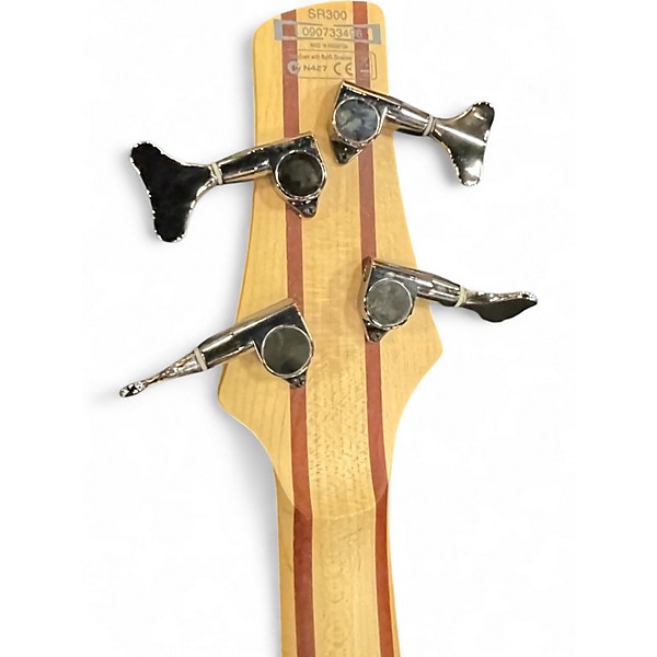 Used Ibanez SR300 Orange Electric Bass Guitar