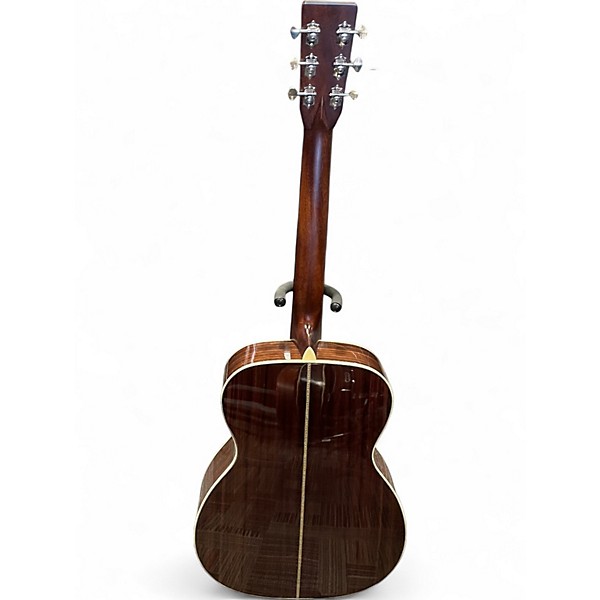 Used 2021 Eastman E8 OM TC Natural Acoustic Electric Guitar