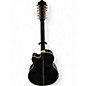 Used 2008 Ibanez AEL2012E Black 12 String Acoustic Electric Guitar