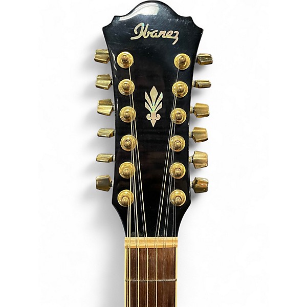 Used 2008 Ibanez AEL2012E Black 12 String Acoustic Electric Guitar
