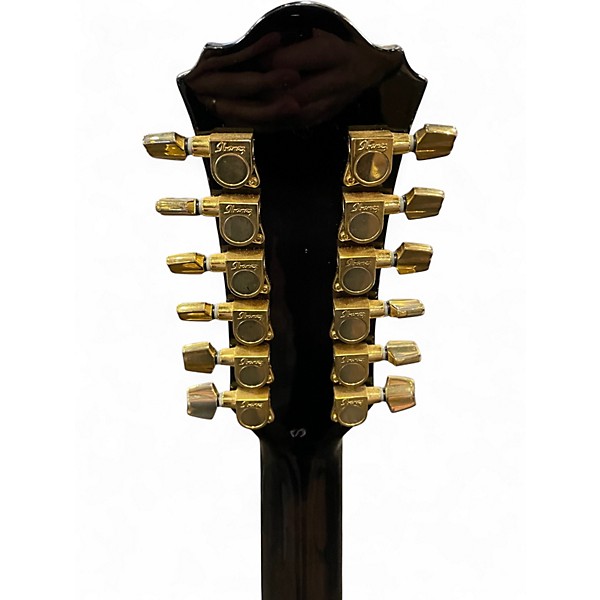 Used 2008 Ibanez AEL2012E Black 12 String Acoustic Electric Guitar