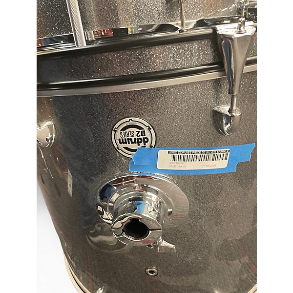 Used ddrum 5 Piece D2 Silver Sparkle Drum Kit