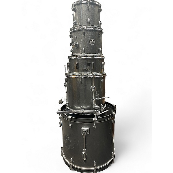 Used ddrum 5 Piece D2 Silver Sparkle Drum Kit