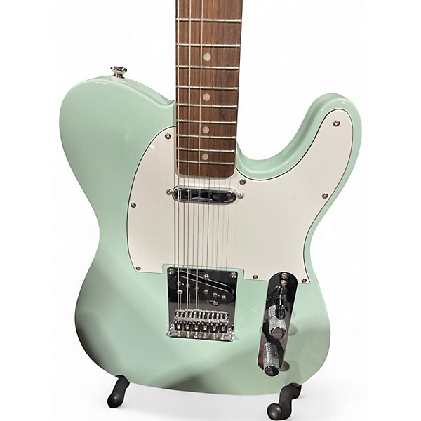 Used Squier Telecaster Surf Green Solid Body Electric Guitar