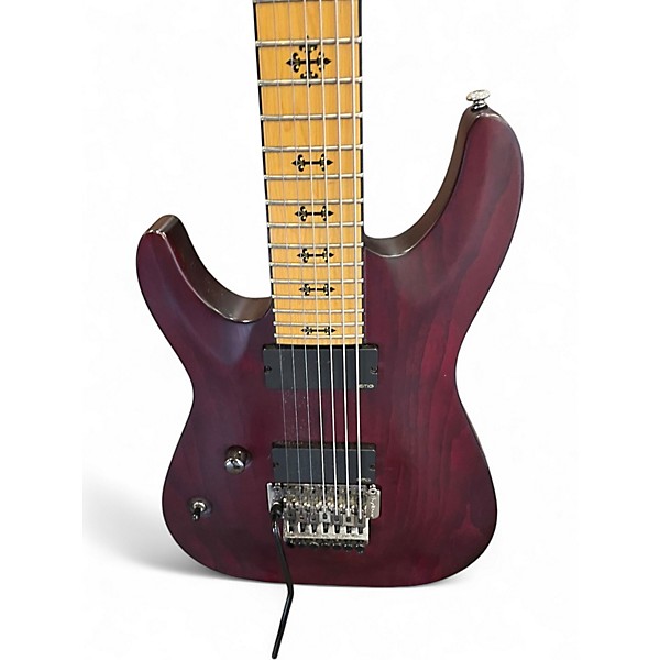 Used Schecter Guitar Research Jeff Loomis JL-7 Left Hand Vampyre Red Electric Guitar