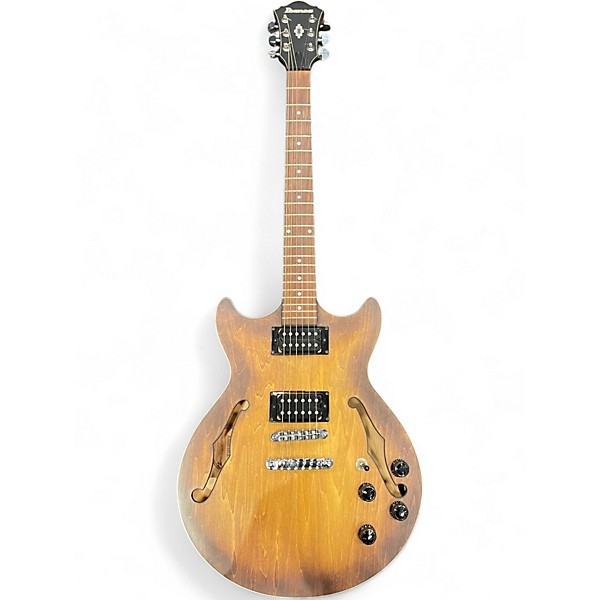 Used Ibanez AM73B Archtop Natural Hollow Body Electric Guitar