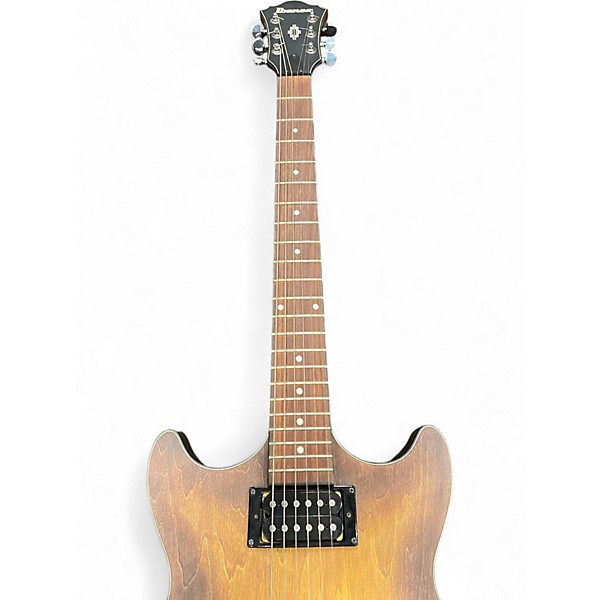 Used Ibanez AM73B Archtop Natural Hollow Body Electric Guitar