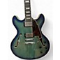Used D'Angelico Premier Series DC Ocean Blue Burst Hollow Body Electric Guitar