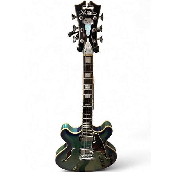 Used D'Angelico Premier Series DC Ocean Blue Burst Hollow Body Electric Guitar