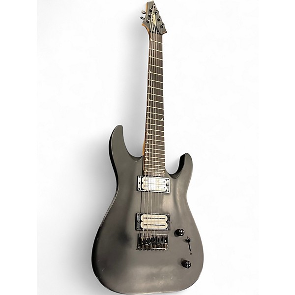 Used Jackson JS22-7 Dinky 7 String Black Solid Body Electric Guitar