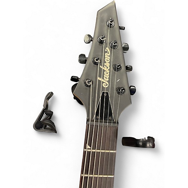 Used Jackson JS22-7 Dinky 7 String Black Solid Body Electric Guitar