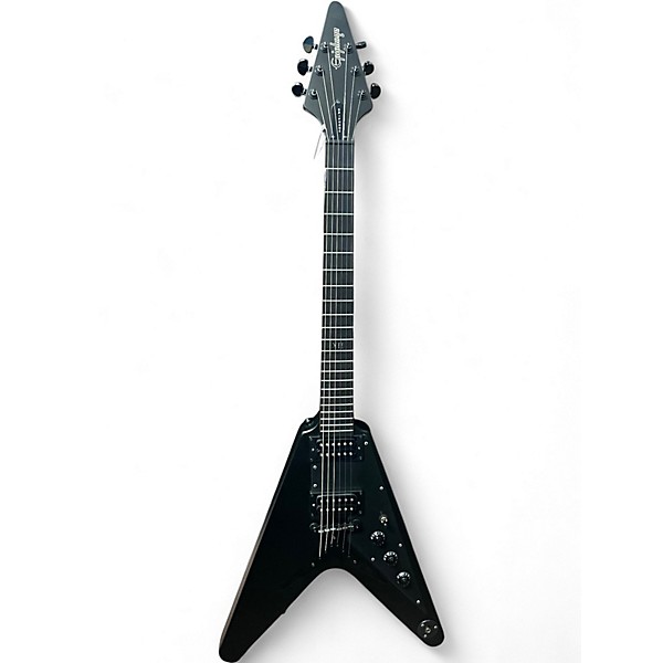 Used Epiphone 1958 Flying V Gothic 12 Ebony Solid Body Electric Guitar