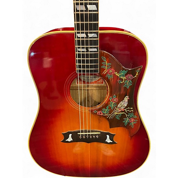 Vintage 1974 Gibson Dove SUNBURST Acoustic Electric Guitar